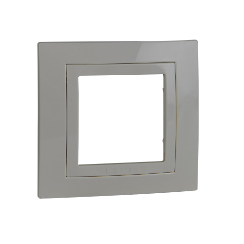 Рамка Unica 1м бежевый (с декоративным элементом) SchE                                         фото 5                    