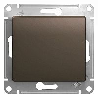 Переключатель с/у GLOSSA 1кл шоколад IP20 механизм 10АХ 250В SchE          