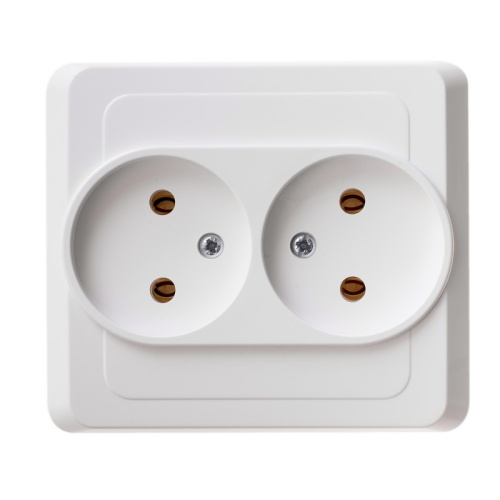 Розетка с/у Этюд 2м б/з белый IP20 16А (упак-20шт) SchE                                         фото 3                    