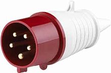 Вилка 025 переносная 3Р+РЕ+N 32А 380В IP44 ВП-102 DEKraft          