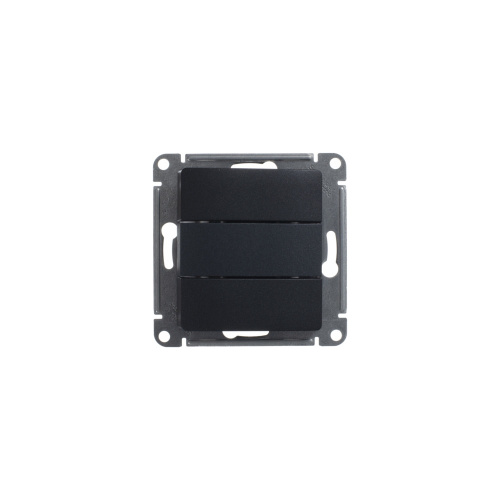 Выключатель с/у GLOSSA 3кл антрацит, механизм IP20 10А (упак-20шт) SchE                                         фото 5                    