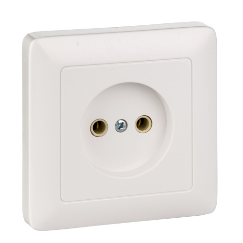 Розетка ХИТ С/У б/з б/ш 10А,белая 250В,SchE                                        