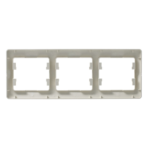 Рамка GLOSSA 3м бежевый, горизонтальная (упак-15шт) SchE                                         фото 2                    