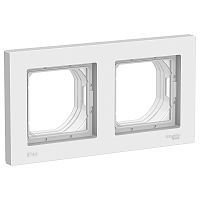 Рамка AtlasDesign AQUA 2м белый, универсальная IP44 (упак-5шт) SchE          