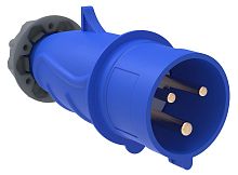 Вилка 013 переносная 2Р+РЕ 16А 250В IP44 MAGNUM ИЭК          