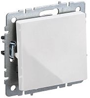 Выключатель с/у BRITE 1кл. белый, проходной механизм IP20 10А ИЭК          