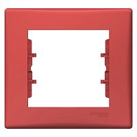 Рамка Sedna 1м красный (упак-10шт) SchE          