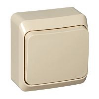 Переключатель о/у Этюд 1кл. кремовый, IP20 10А на 2 направления (упак-25шт) SchE          