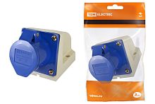 Розетка 123 стационарная 2Р+РЕ 32А 220В IP44 ТДМ          