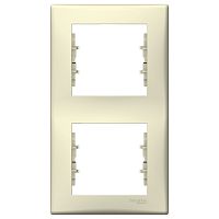 Рамка Sedna 2м бежевый вертикальная (упак-25шт) SchE          