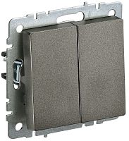 Выключатель с/у BRITE 2кл бронза, механизм IP20 10А ИЭК          