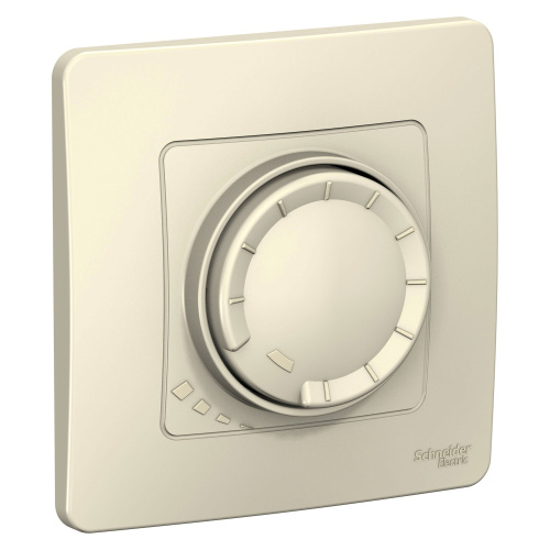 Диммер с/у Бланка молочный в сборе 400Вт светорегулятор поворотно-нажимной универс. (упак-8шт) SchE                                        