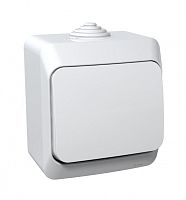 Выключатель о/у Этюд 1кл белый IP44 10А (упак-14шт) SchE          