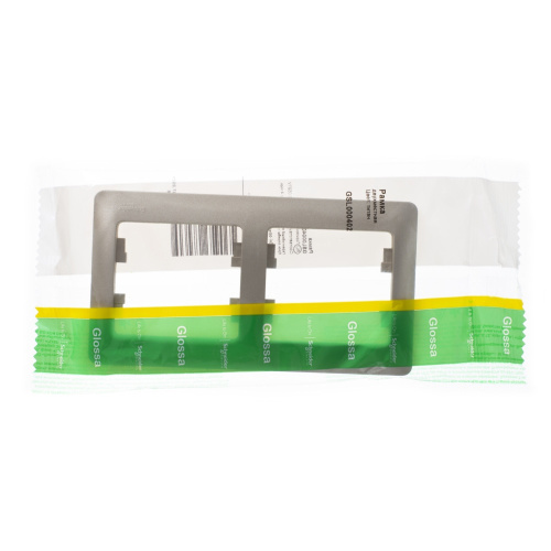 Рамка GLOSSA 2м титан, горизонтальная (упак-30шт) SchE                                         фото 3                    