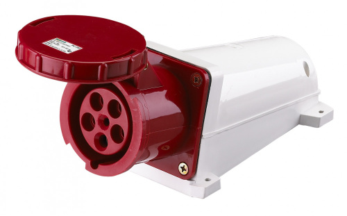 Розетка 135 стационарная 3Р+РЕ+N 63А 380В IP67 PC-102 DEKraft                                        