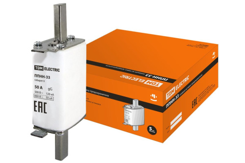 Плавкая вставка ППН-33  50А габарит 0 ППНН-33 ТДМ                                        