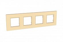 Рамка Unica Quadro 4м карамель универсальная SchE          