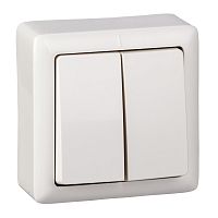 Выключатель ХИТ О/У 2-кл. 6А, белый 250В, SchE          
