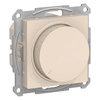 Диммер с/у AtlasDesign бежевый механизм 630Вт светорегулятор поворотно-нажимной (упак-1шт) SchE          