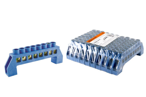 Шина N нулевая с изолятором 6х9мм 8 групп ТДМ                                        