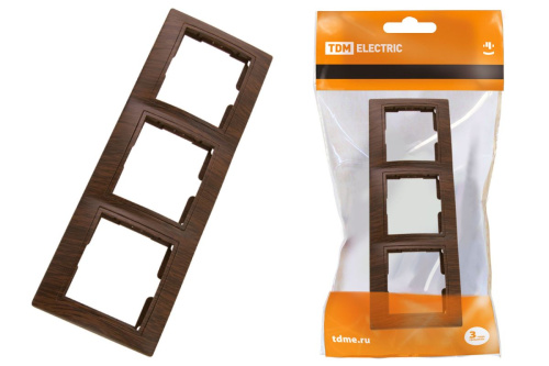 Рамка 3-х постовая горизонтальная "ЭКО" (бук) "Таймыр" ТДМ                                        