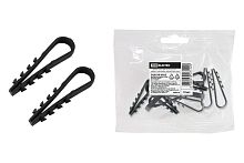 Дюбель-хомут ДХК-10 для круглого кабеля 5-10мм нейлон черный (10шт) ТДМ          