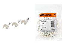 Скоба 12мм круглая пластиковая (50шт) ТДМ          