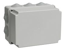 Коробка распаячная для о/п 190х140х120мм IP44 (RAL7035, 10 гермовводов) ИЭК          