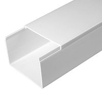 Кабель-канал белый 2-й замок в п/э 80х60 мм (8 м/уп) Промрукав          