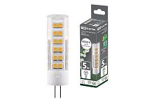 Лампа светодиодная G4-5 Вт-AC/DC 12 В-6500 К, SMD, 16x57 мм ТДМ          