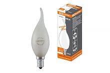 Лампа накаливания "Свеча на ветру" матовая 60 Вт-230 В Е14 ТДМ          