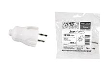 Вилка 6А 250В б/з белая серии "Народная" ТДМ (аналог код 85274 ИЕК)          