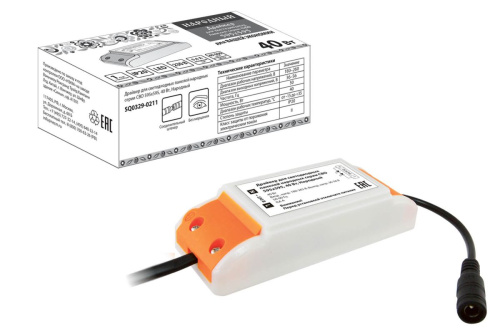 Драйвер для светодиодных панелей народных серии СВО 595х595, 40 Вт, Народный                                        