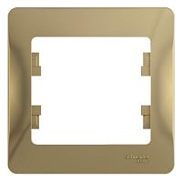 Рамка GLOSSA 1м титан (упак-45шт) SchE          