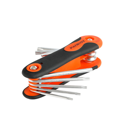 Набор ключей PATRIOT SKT-8F, TORX, T9-T40 складные, CRV, 8-в-1                                        