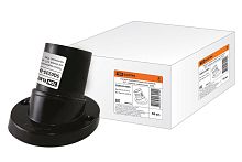 Патрон E27 настенный карболитовый черный наклонный ТДМ          