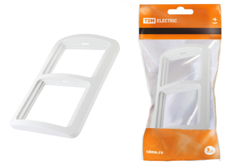 Рамка Валдай 2м белая горизонтальная ТДМ                                        