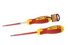 Отвертка шлицевая диэлектрическая тип SL3x100, серия «ЭкспертЭлектрик» ТДМ          