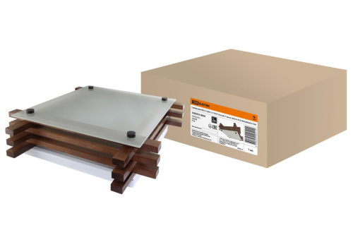 Светильник НПБ 01-3х60-121 УХЛ4 "Бонсай-2" венге 3х60Вт IP20 (490х490х85) ТДМ                                        