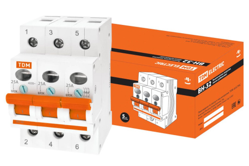 ВН 3п   25А Выключатель нагрузки ВН-32 ТДМ                                        