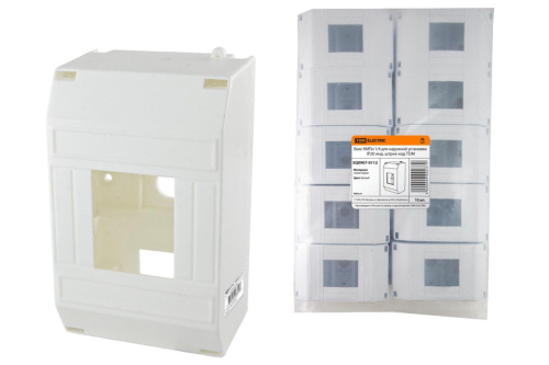 Бокс пластиковый КМПн 1/4 для наружной установки IP20 инд. штрихкод ТДМ                                        