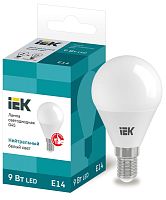 Лампа светодиодная   9Вт E14 G45 4000К шар ИЭК          