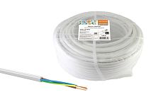 Провод ПВС 3х0,75 (100м), монтажно-бытовой, белый Народный ТДМ          