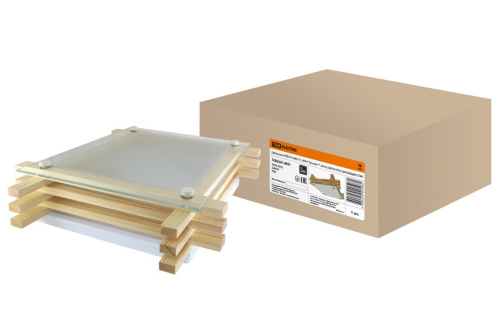 Светильник НПБ 01-2х60-111 УХЛ4 "Бонсай-1" сосна 2х60Вт IP20 (330х330х85) ТДМ                                        