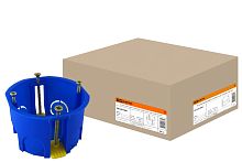 Коробка установочная D68х45мм IP30, саморез., пл. лапки, синий ТДМ          