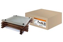 Светильник НПБ 01-2х60-121 УХЛ4 "Бонсай-1" венге 2х60Вт IP20 (330х330х85) ТДМ          