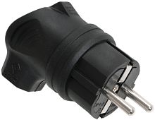 Вилка угловая каучук 2Р+РЕ 16А 250В IP44 ОМЕГА ИЭК          