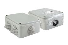 Коробка распаячная ОП 100х100х50мм, крышка на винтах, IP55, 6 вх. инд. штрихкод ТДМ          