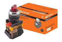 Переключатель ANCLR-22-3 красный неон 230В I-O 1з+1р на 3 фикс.полож. ТДМ          