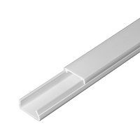 Кабель-канал белый 2-й замок в п/э 20х10 мм (180м/уп) Промрукав          